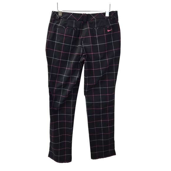 Nike Golf Tour Performance Dri-Fit Windowpane Print Activewear Pants Size 8 - Picture 2 of 6